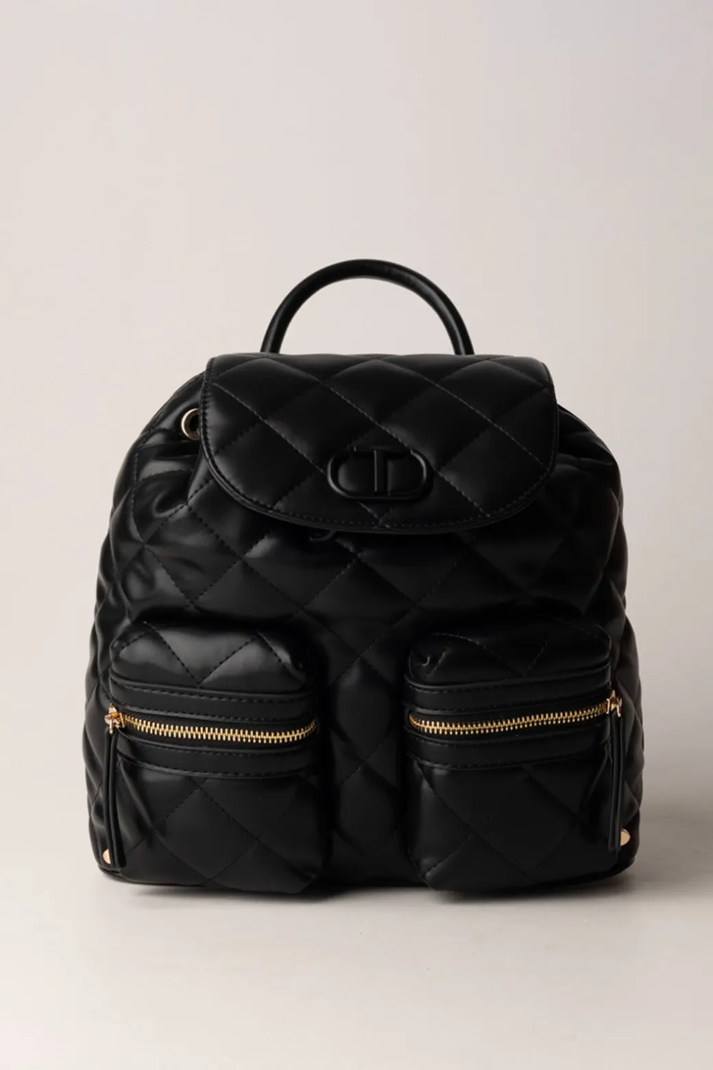 Donna Twin-set Zaino Trapuntato con Tasche Frontali