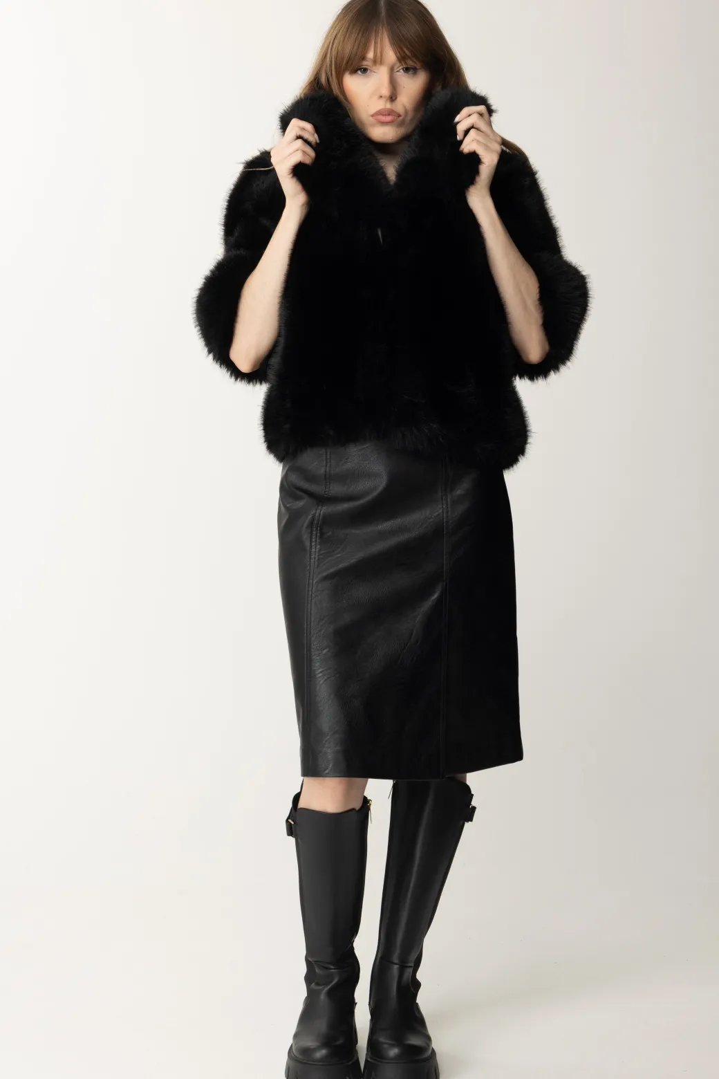 Donna Yes London Giacca In Ecopelliccia